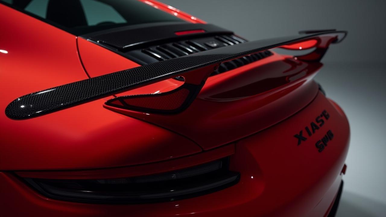 Porsche 911 Turbo 공기역학 개선 작업